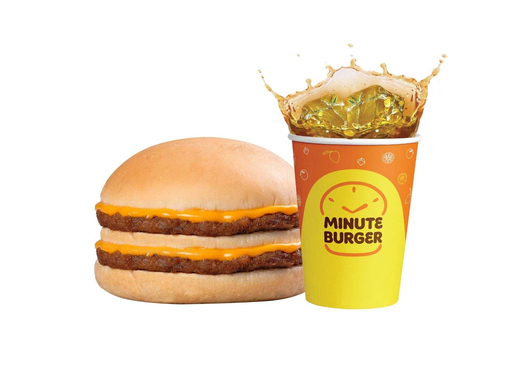 Double Cheesy Burger Buy 1 Take 1 - Minute Burger