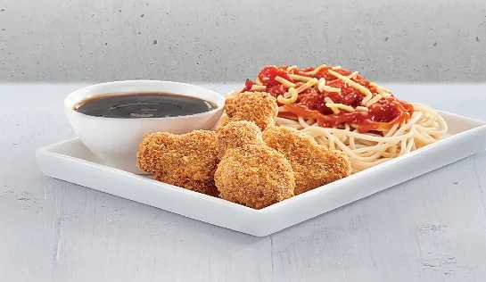 4 Pcs Nuggets Meal with Spaghetti