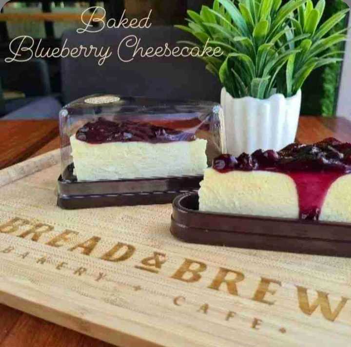 Baked Blueberry Cheesecake