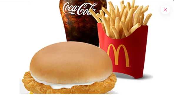 McCrispy Chicken Sandwich w/ Fries Medium Meal