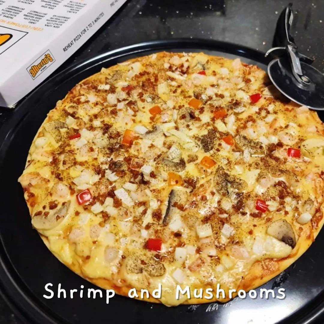 Shrimp and Mushroom - Alberto's Pizza Tibanga