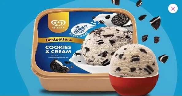 Selecta Cookies & Cream Ice Cream 1.3L