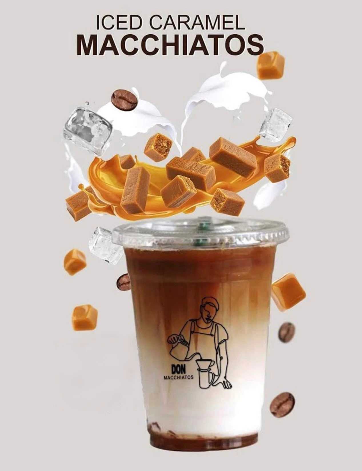 Iced Caramel Macchiatos - Don Macchiatos Tibanga