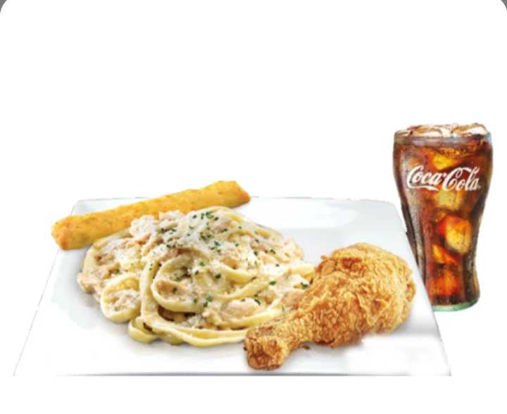 Carbonara Chicken Combo with Drink (No Pork)